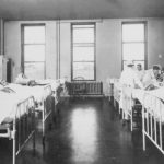 Male tubercular ward at Buffalo City Hospital, ca. 1920.