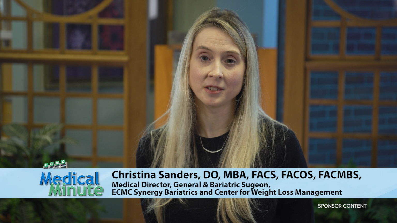 ECMC Medical Minute Dr. Christina Sanders Obesity 02/05/24 ECMC