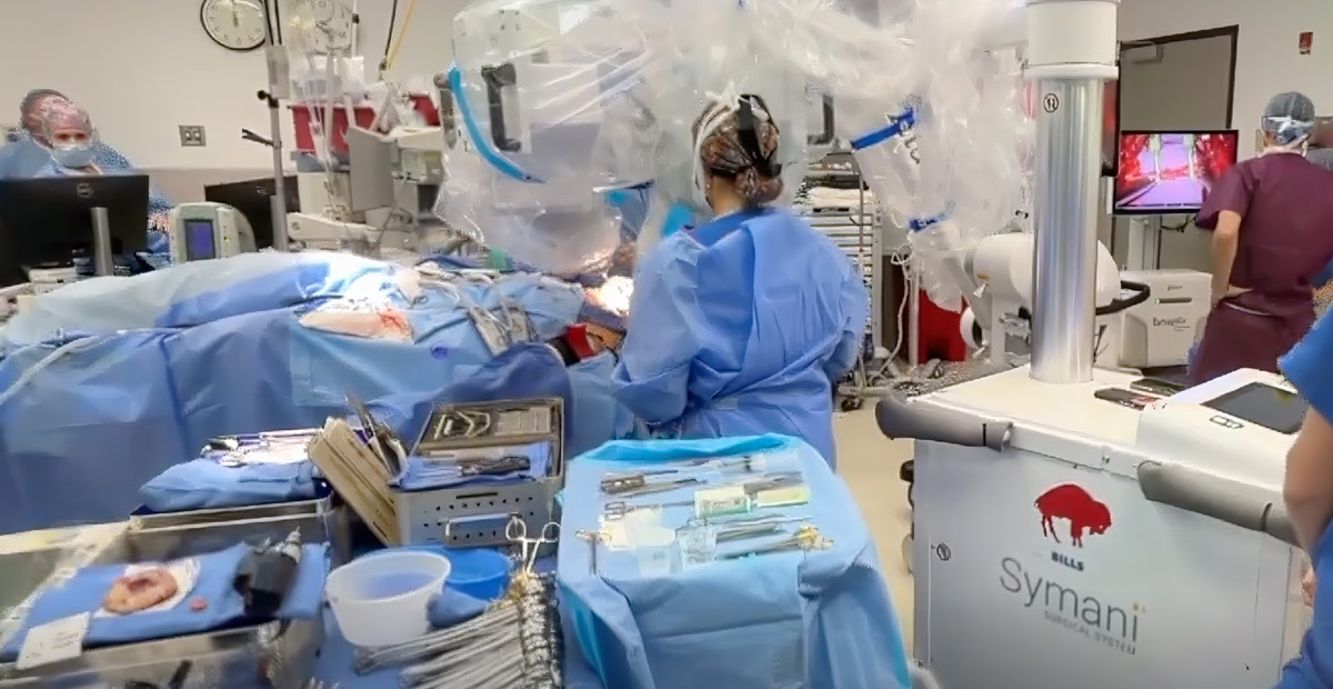 Symani Surgical Robot at ECMC